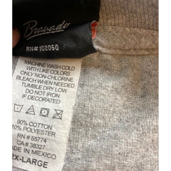 Vintage Harley‎ Davidson T Shirt Adult 2XLarge Gray Orange Appalachian PA Biker - Picture 7 of 11